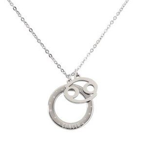 NWT Quotes by Izzy and Oliver Stainless Steel Cancer Pendant Necklace